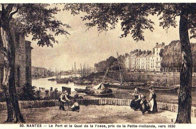 Nantes - Le Port et le Quai de la Fosse