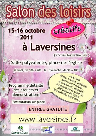 affiche salon LAVERSINES