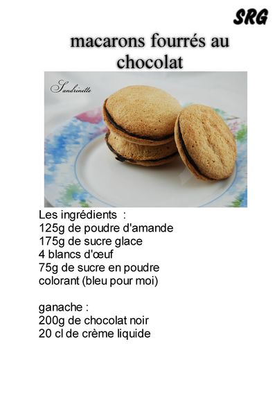 macarons fourré au chocolat (page 1)