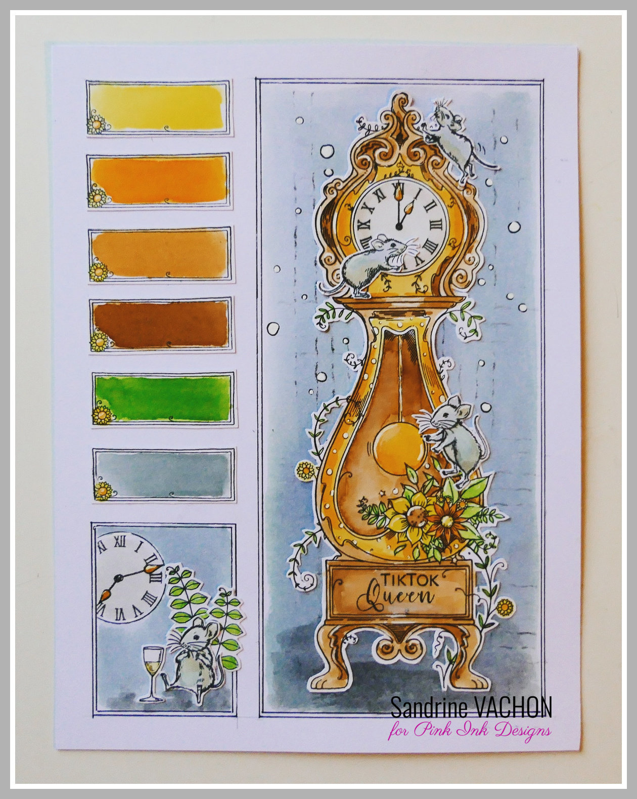 Sandrine VACHON Moodboard horloge PINK (1)