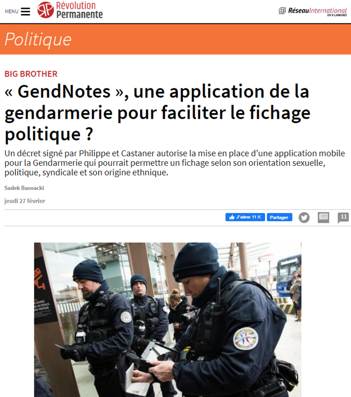 2020-03-07 11_04_36-« GendNotes », une application de la gendarmerie pour faciliter le fichage polit