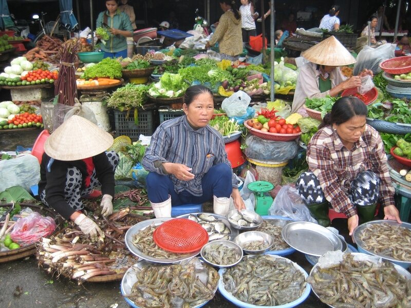 marché au Vietnam