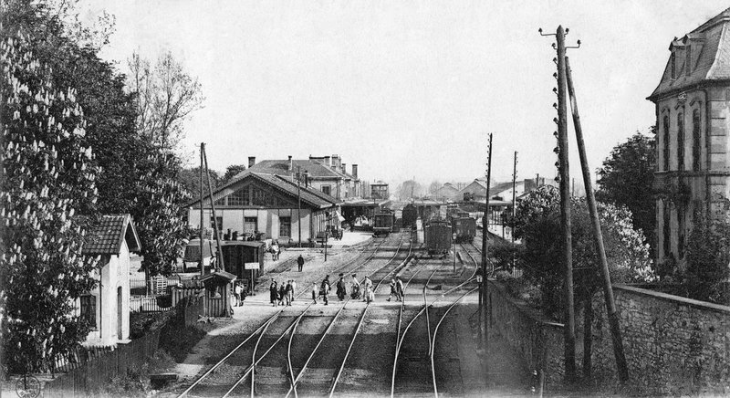 CPA Belfort Passage gare 1903-07