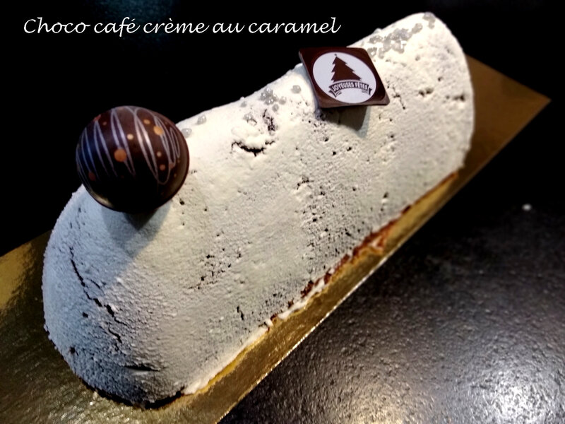 bûche choco café crème au caramel 1