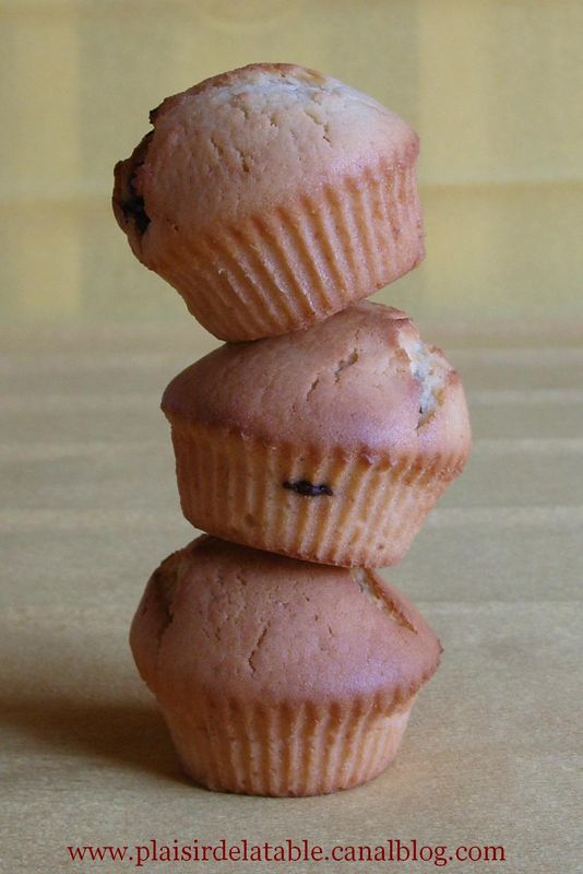 Muffins au Nutella et muffins aux pépites de chocolat