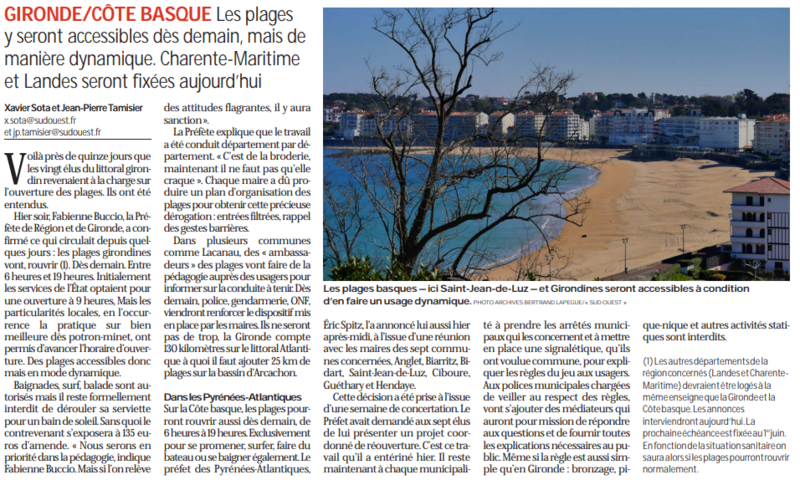 2020 05 15 SO Feu vert pour les plages 2