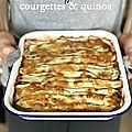 Lasagnes de <b>courgette</b> & bolognaise au quinoa (plat complet)