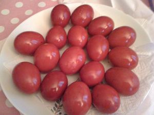 Oeufs rouges