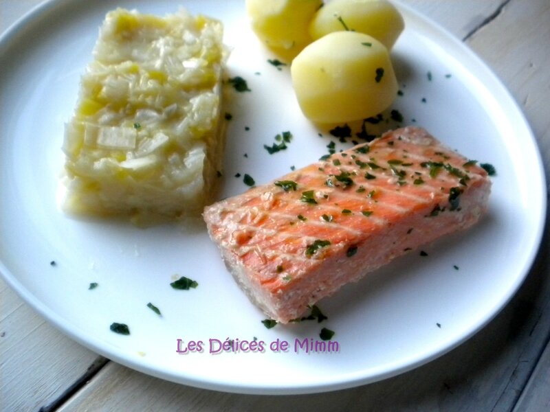 Filets de truite saumonée confits à l’huile d’olive et fondue de poireaux 5