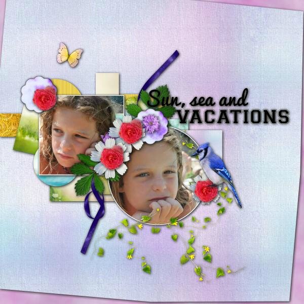 Louise - template 8-3 - kit vacation time- photo Caroline - Flomelle