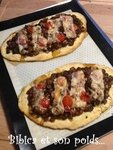 Flatbread jambon et poivrons confits au vinaigre balsamique montage 3