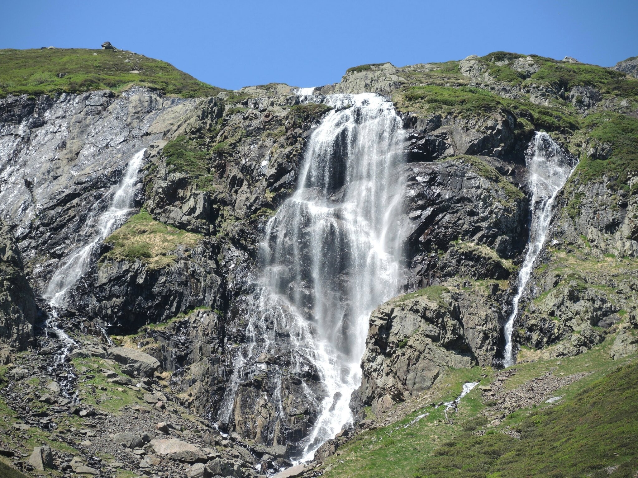 Gourette, I les Trois lacs, le Valentin, cascade d'Anglas