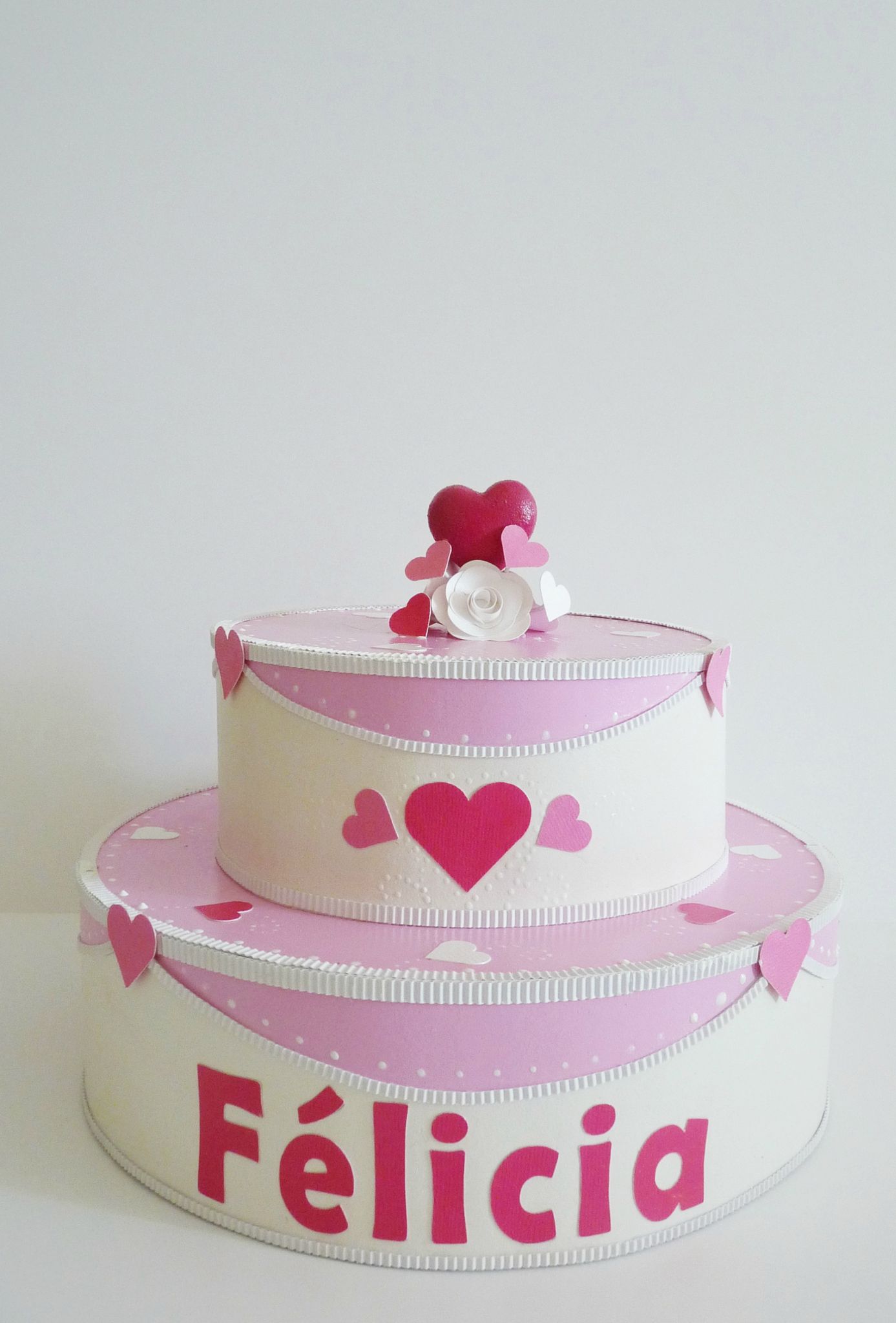 Gâteau d'anniversaire, coeurs