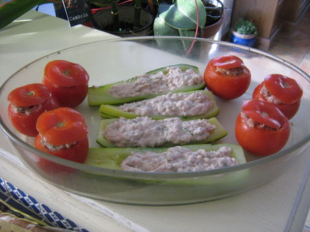 courgettes farcies (Régime) et archives recettes Tomates Farcies au Riz et aux Fromages