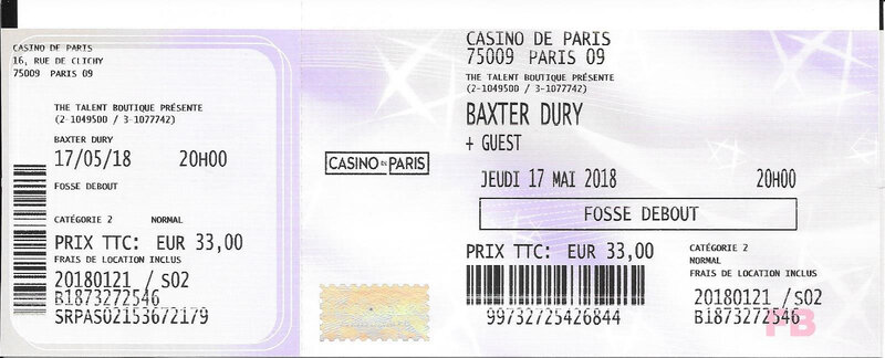 2018 05 17 Baxter Dury Casino de Paris