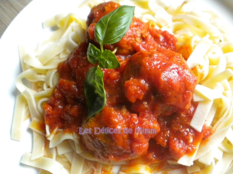 Boulettes de veau à l’Italienne, farcies à la mozzarella 3
