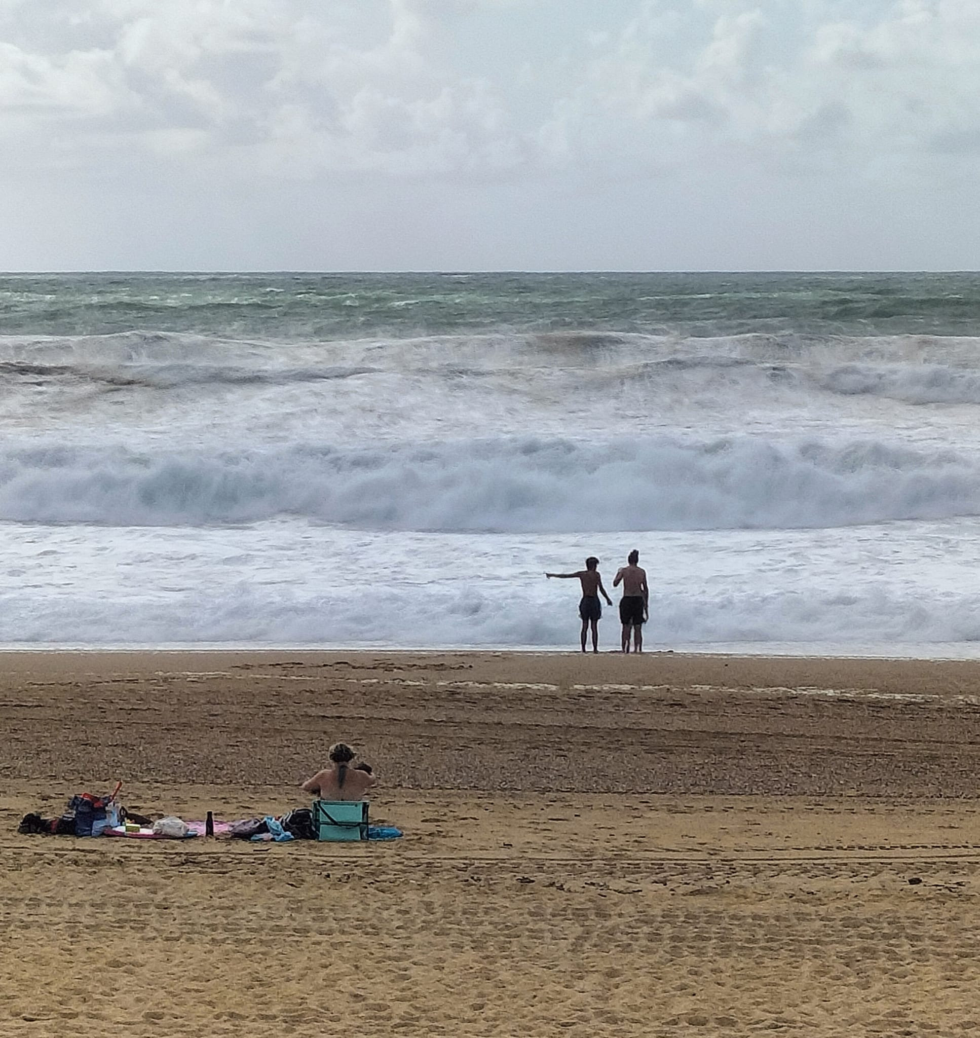 Anglet, plage des Dunes, plage et grandes marées, août 2023 (64)