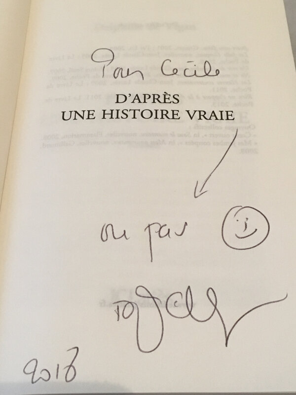 Dédicace D'après une histoire vraie