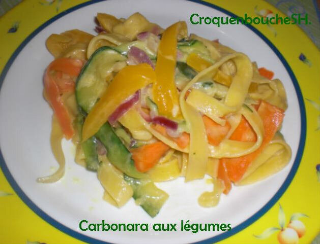 Carbonara aux légumes