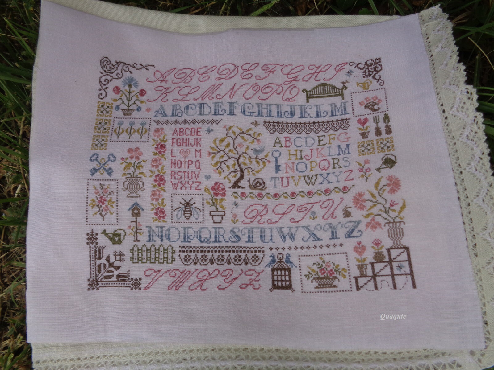 sampler aux fleurs