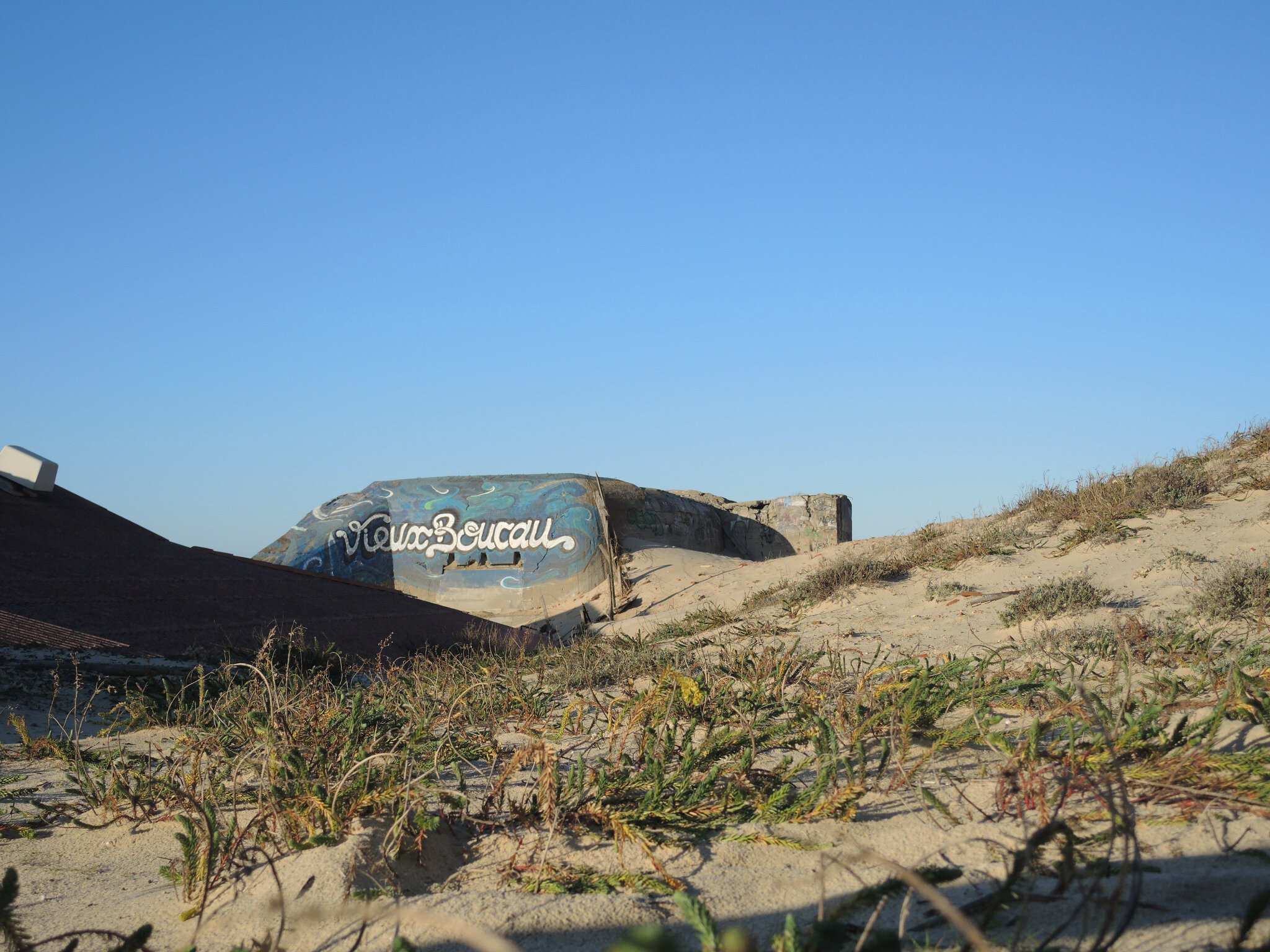 Vieux-Boucau-les-Bains, plage nord, blockhaus, janvier 2020