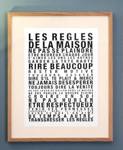 les règles de la maison