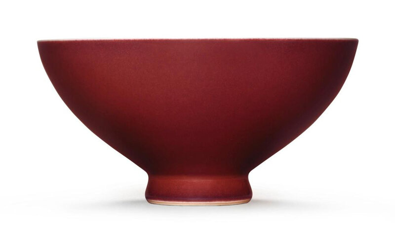 A copper-red bowl, Qianlong seal mark and period (1736-1795)