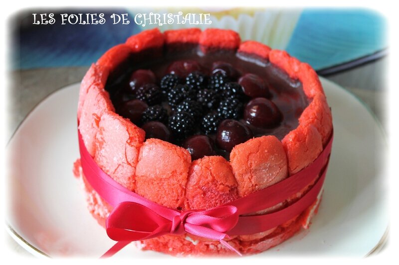 Bavarois litchis 13