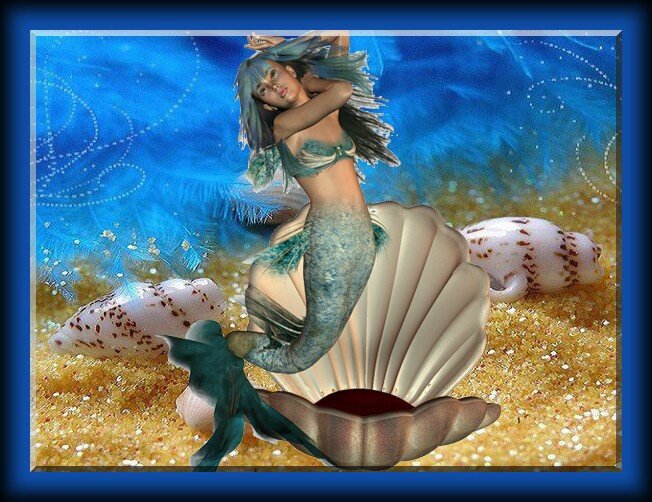 sirene ds coquille sur sable