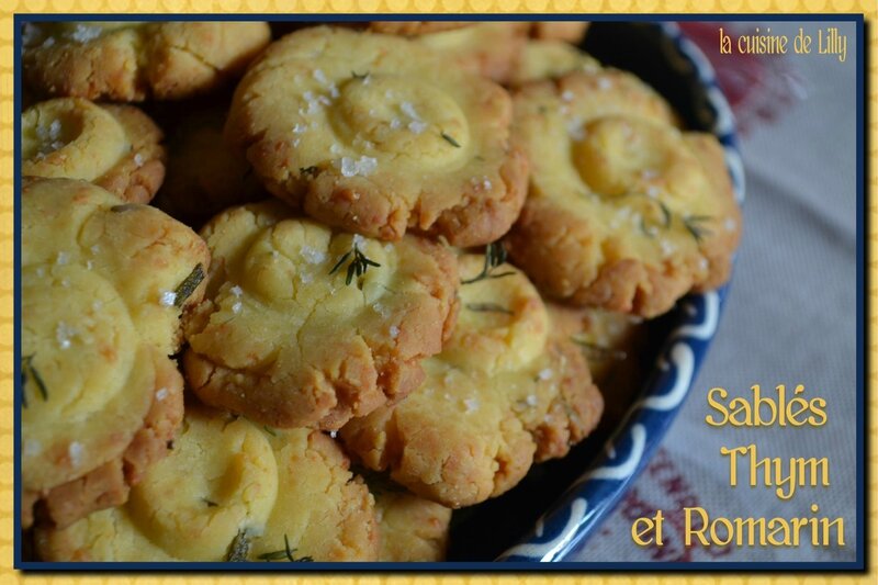 sablés au thym et romarin