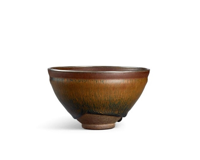 A 'Nogime Temmoku' tea bowl, Southern Song dynasty (1127-1279)