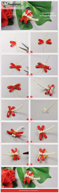 2-PandaHall Idea on Dragonfly Hairclip