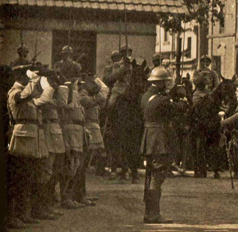 CPhoto Belfort Gare Cérémonie militaire 1907-14 R5