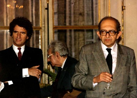 Jack Lang et Plinio Apuleyo en 1983