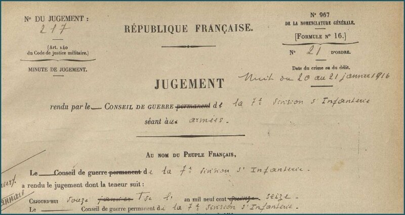 ALBAUD Eugène Joseph - Minutes de jugement - SHD/GR 11 J 519-2