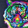 tigre multicolore