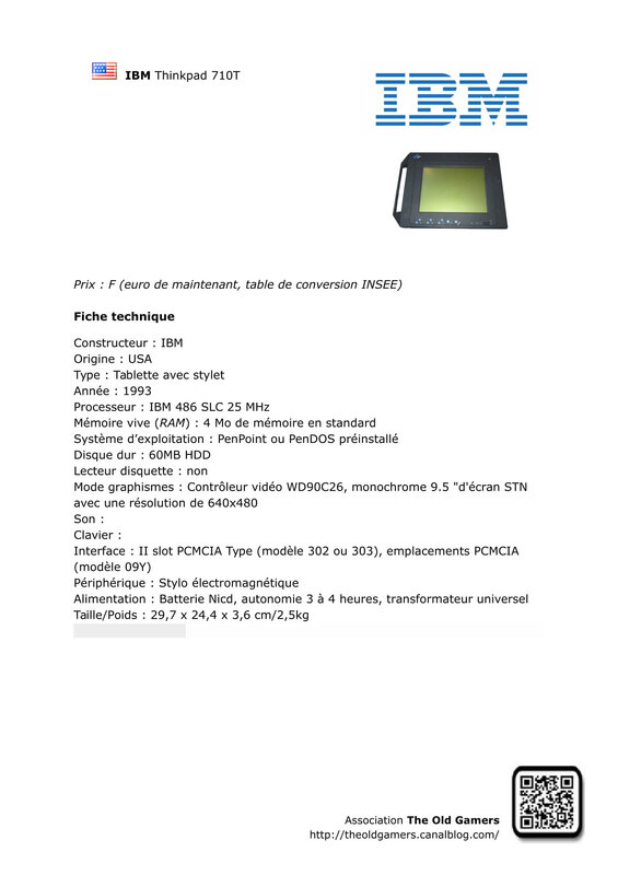 IBM Thinkpad 710T-1