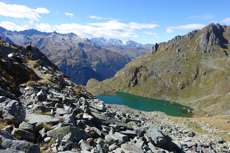 Tchao le lac, au col de l'Aigle