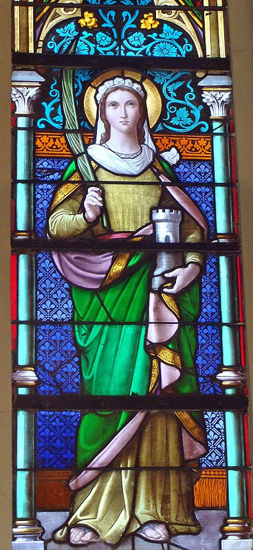 420px-Église_Saint-Nicolas,_L'Hôpital,_vitrail_Sainte_Barbe