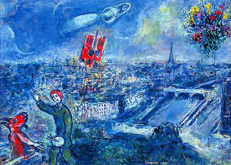 vue de Paris - CHAGALL