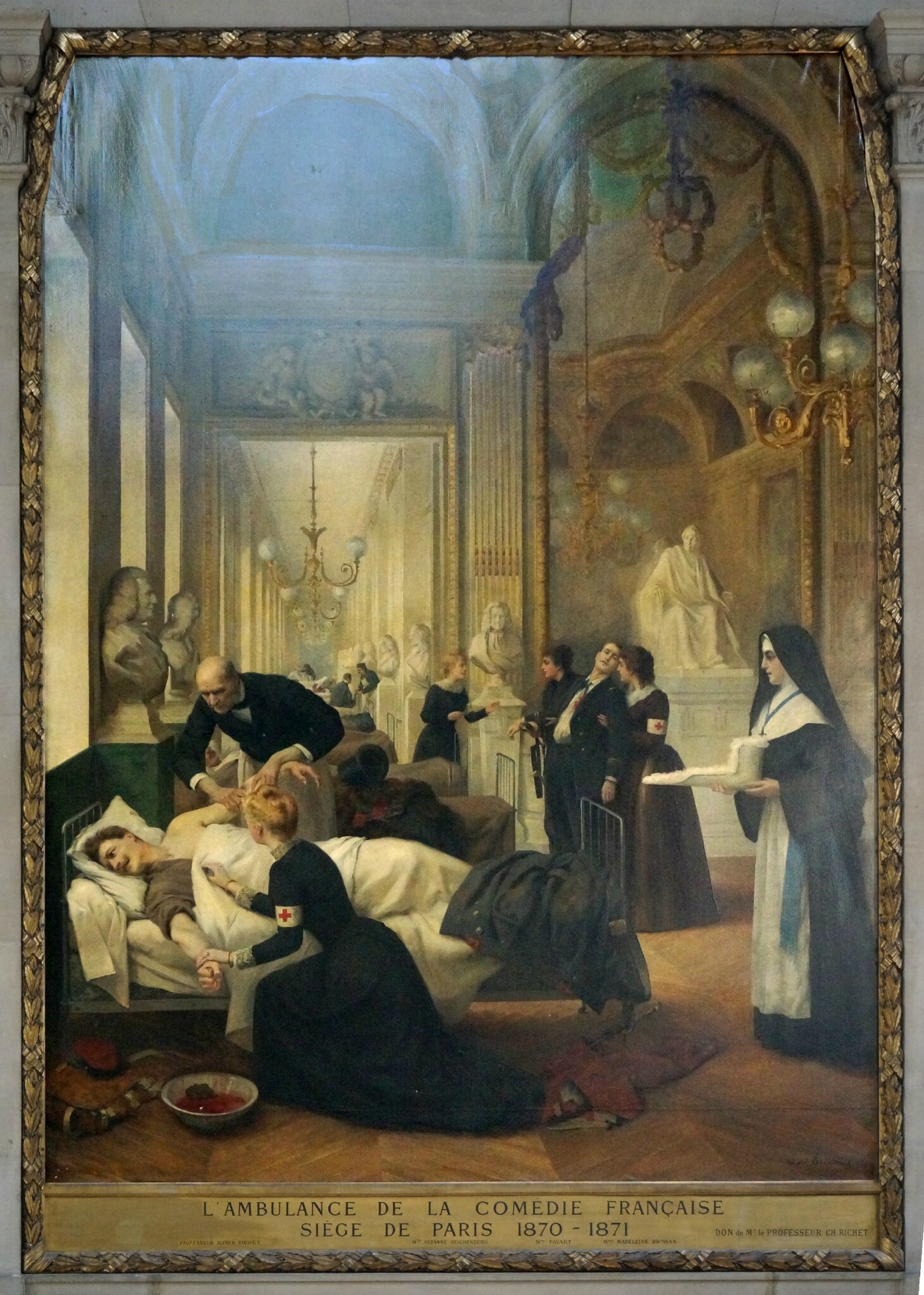 Brouillet, ambulance de la Comédie française 1891