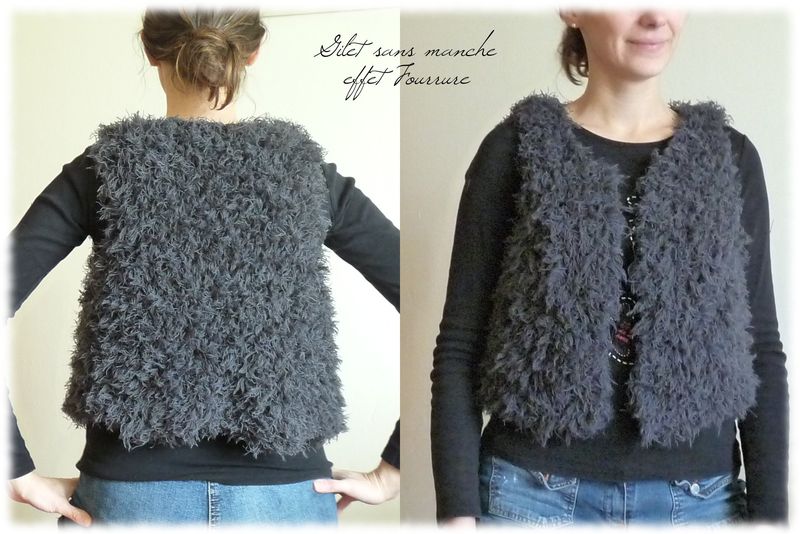 tricoter veste sans manche