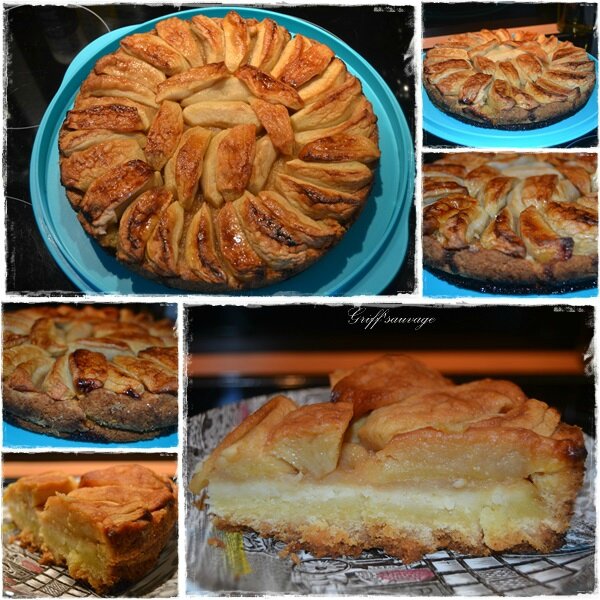 tarte pommes sur broyé du poitou