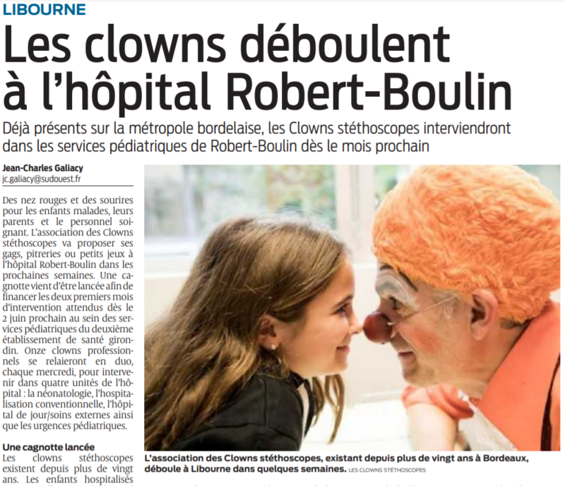 2021 05 15 SO Des clowns déboulent à l'hôpital Robert-Boulin