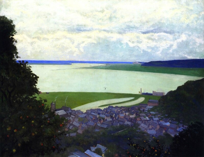 Felix Vallotton - Vue d'Honfleur, matin 1910