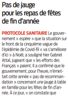 2021 12 11 SO Pas de jauge pour les repas de fin d'année