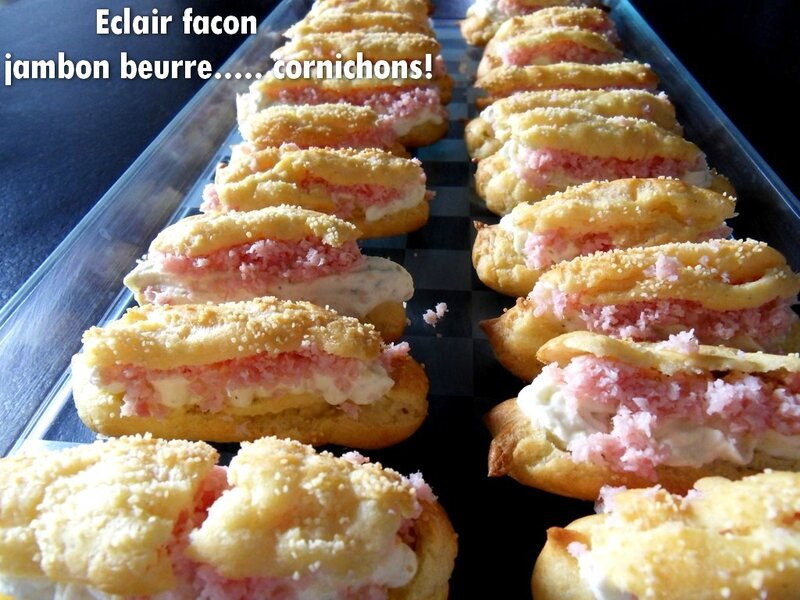 eclair façon jambon beurre1