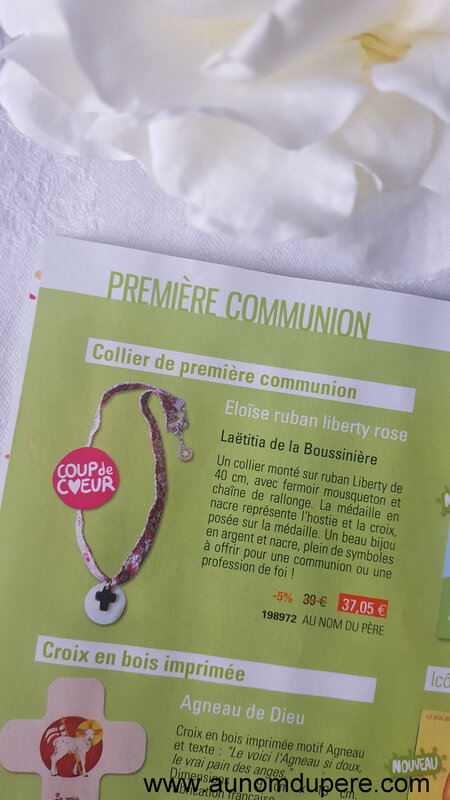 Catalogue de la Librairie de l'Emmanuel - printemps 2018 (collier de Communion)