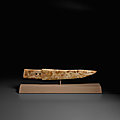 A large archaic jade ritual dagger axe, Ge, <b>Shang</b> <b>Dynasty</b> (c. 1500-1050 BC)