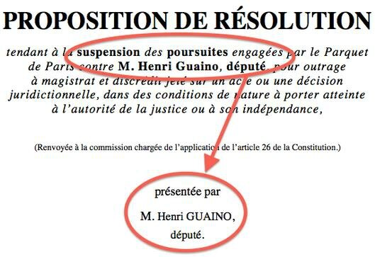Proposition résolution Henri Guaino